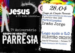 Grupo Parresia comemora 7 anos de bençãos e evangelização em Palmas.